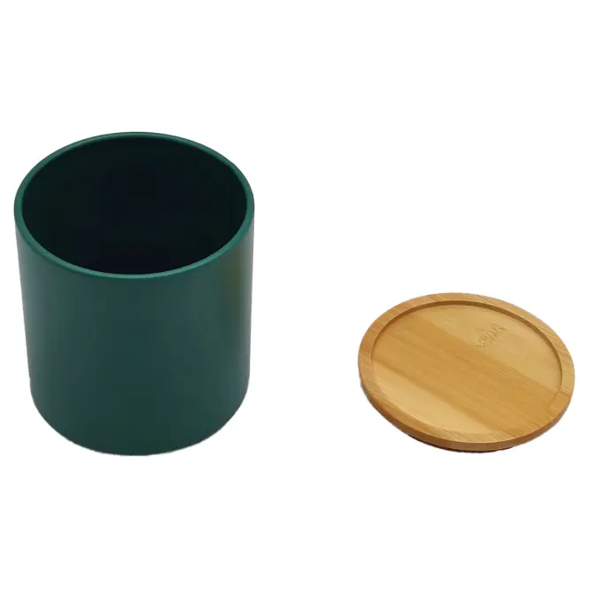 Kontajner s bambusovým vekom FTC700-B dark green ø11x12,2 cm