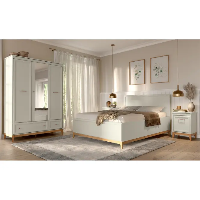 Skriňa Windsor 15W kašmír/prírodný dub