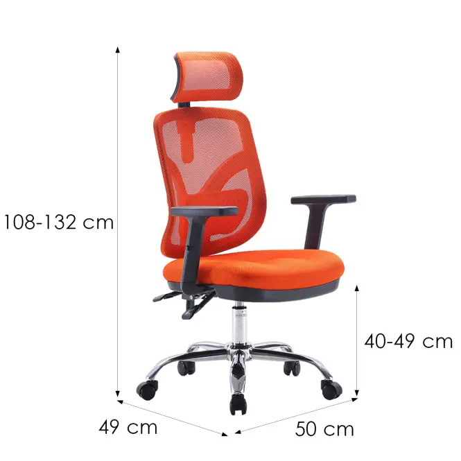 Kancelárske kreslo Angel Jokasta Oranžová