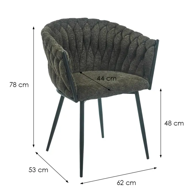 Stolička Asti Raven-78 Zelená,2