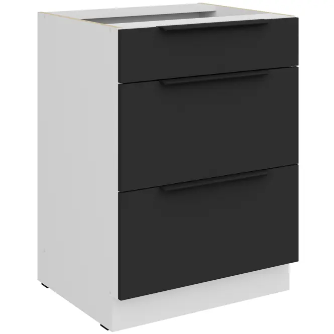 Kuchynská skrinka Aria-Bl/Wh Anti Fingerprint 60d 3s Bb