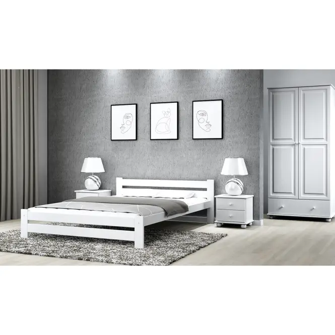 Posteľ Agata 120 Biela,3