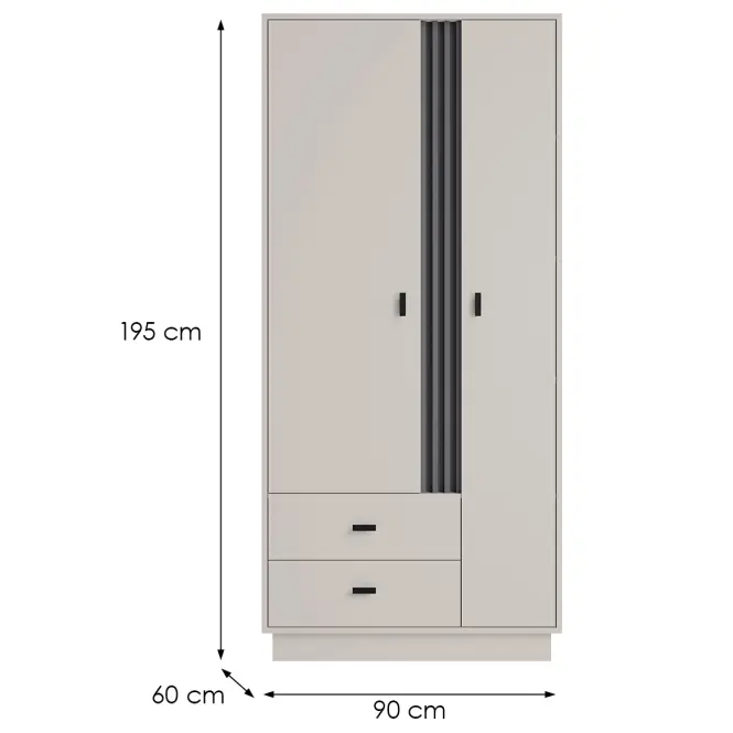 Skriňa Allmo Al1 Cashmere,2