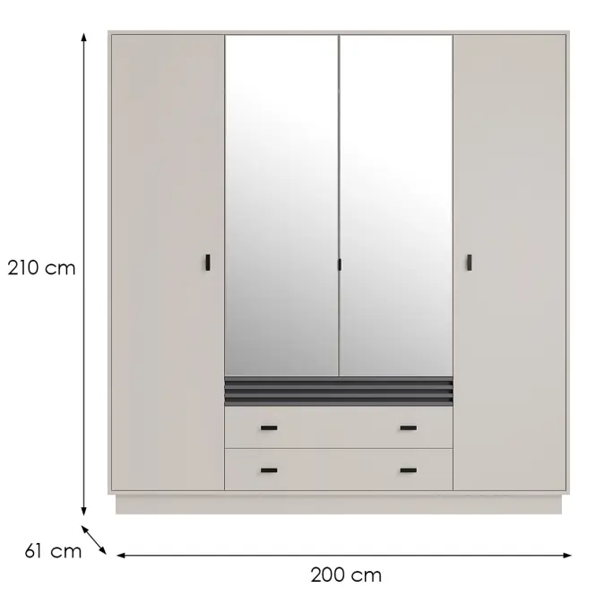 Skriňa Allmo Al16 Cashmere,2