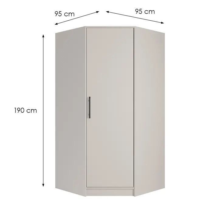 Skriňa Smart Sr4 1dn Cashmere,2