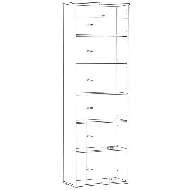 Regál Trevone T2kr811-D78 dub artisan,4