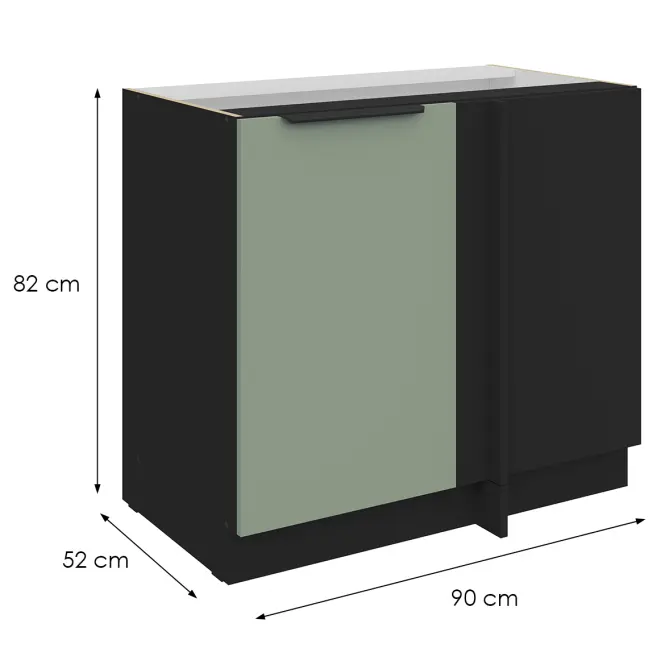 Kuchynská skrinka Aria-Sa/Bl Anti Fingerprint 105 Nd 1f Bb