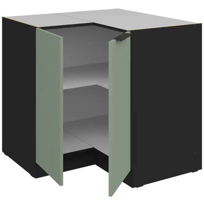 Kuchynská skrinka Aria-Sa/Bl Anti Fingerprint 90x90 Dn 2f Bb