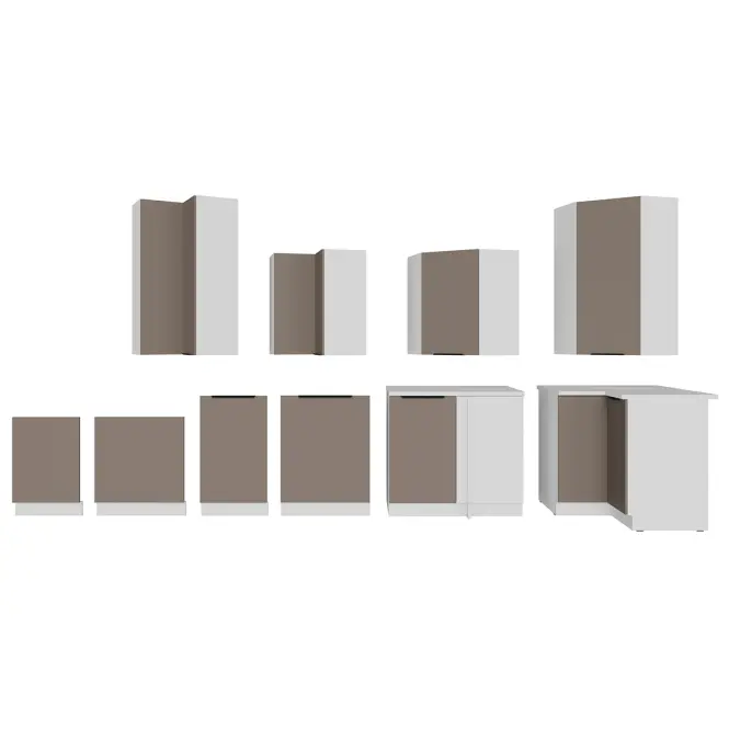 Kuchynská skrinka Aria-Ta/Wh Anti Fingerprint 40d 1f Bb