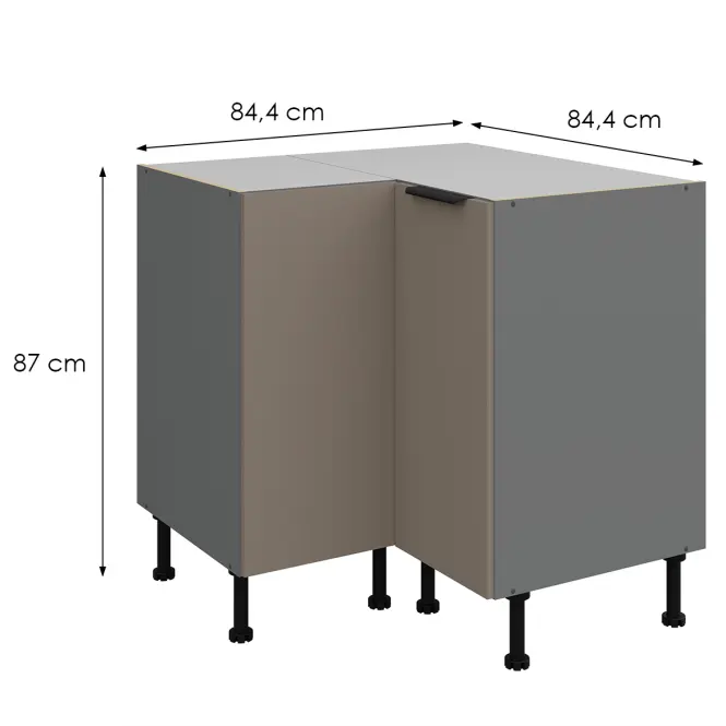 Kuchynská skrinka Aria-Ta/Ant Anti Fingerprint 90x90 Dn 2f Bb