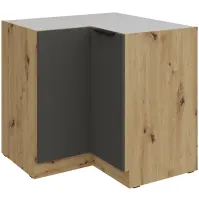 Kuchynská skrinka Aria-Gr/Ar Anti Fingerprint 90x90 Dn 2f Bb