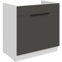 Kuchynská skrinka Aria-Gr/Wh Anti Fingerprint 80zl 1s Bb
