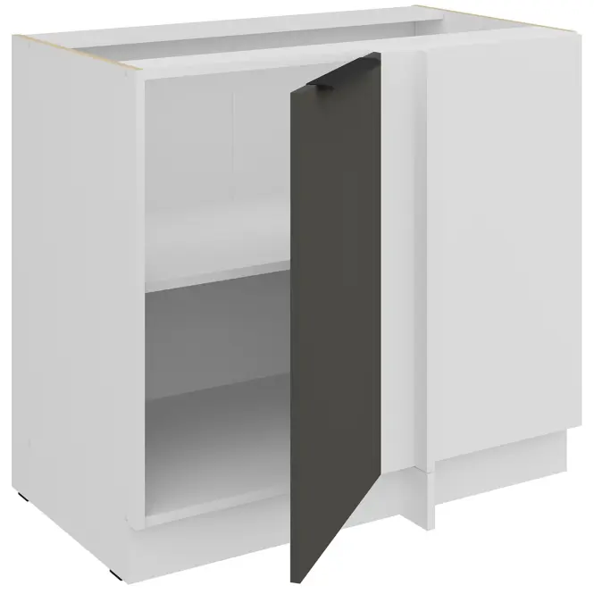 Kuchynská skrinka Aria-Gr/Wh Anti Fingerprint 105 Nd 1f Bb