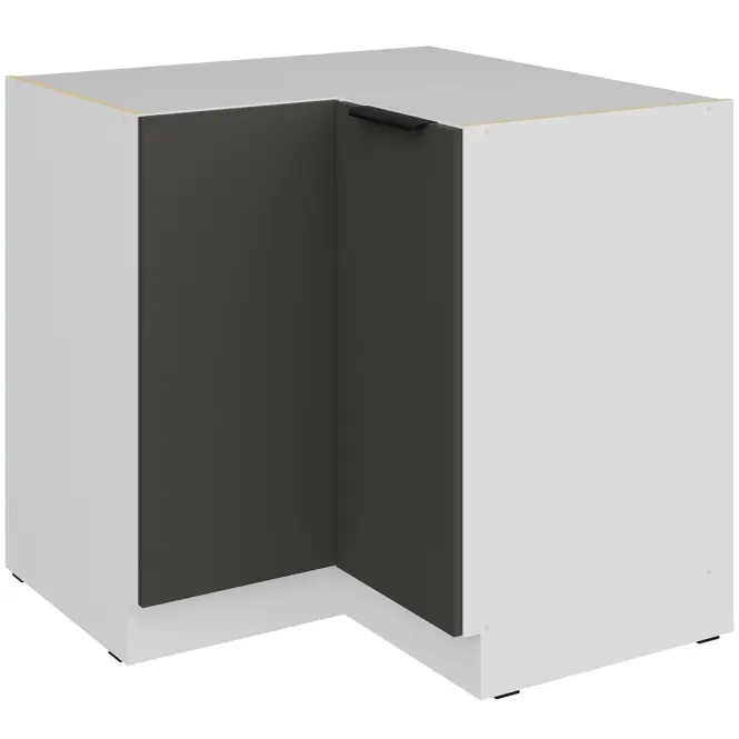 Kuchynská skrinka Aria-Gr/Wh Anti Fingerprint 90x90 Dn 2f Bb