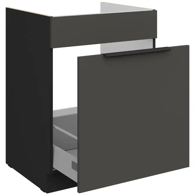 Kuchynská skrinka Aria-Gr/Bl Anti Fingerprint 60zl 1s Bb