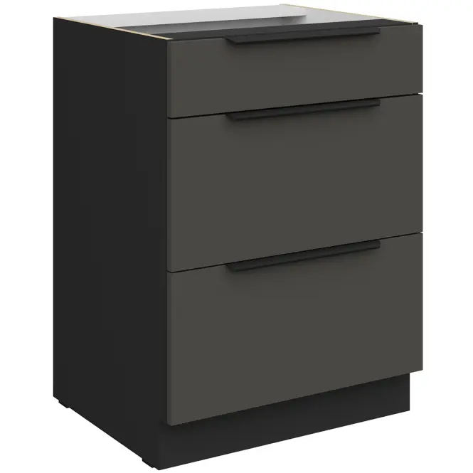 Kuchynská skrinka Aria-Gr/Bl Anti Fingerprint 60d 3s Bb