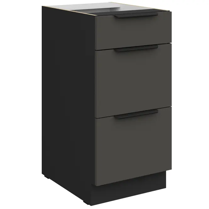 Kuchynská skrinka Aria-Gr/Bl Anti Fingerprint 40d 3s Bb