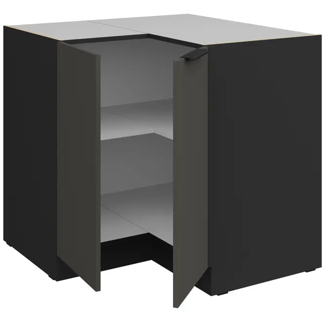 Kuchynská skrinka Aria-Gr/Bl Anti Fingerprint 90x90 Dn 2f Bb