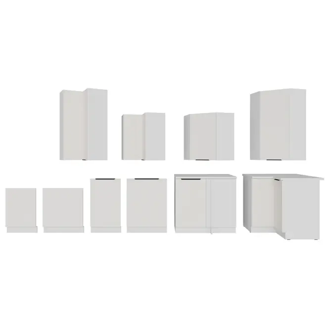 Kuchynská skrinka Aria-Wh/Wh Anti Fingerprint 60d 1f Bb,11