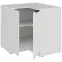Kuchynská skrinka Aria-Wh/Wh Anti Fingerprint 90x90 Dn 2f Bb,3