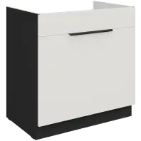 Kuchynská skrinka Aria-Wh/Bl Anti Fingerprint 80zl 1s Bb