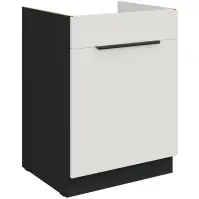 Kuchynská skrinka Aria-Wh/Bl Anti Fingerprint 60zl 1s Bb