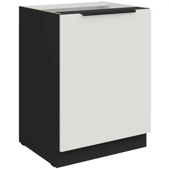 Kuchynská skrinka Aria-Wh/Bl Anti Fingerprint 60d 1f Bb