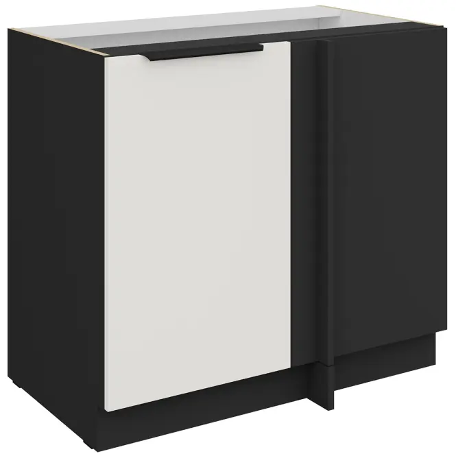 Kuchynská skrinka Aria-Wh/Bl Anti Fingerprint 105 Nd 1f Bb