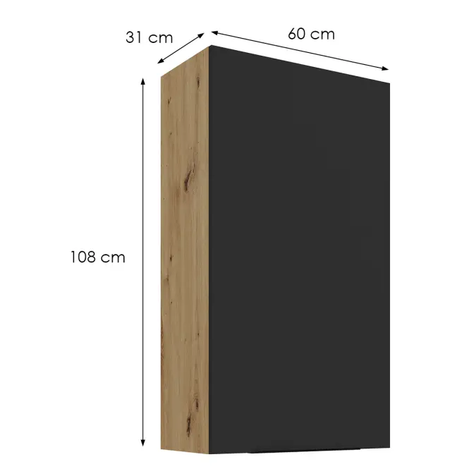 Kuchynská skrinka Aria-Bl/Ar Anti Fingerprint 60g-108 1f
