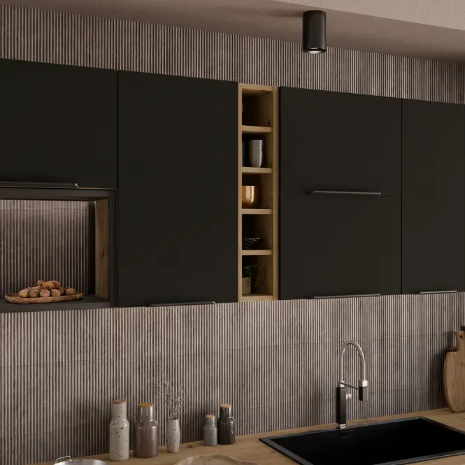 Kuchynská skrinka Aria-Bl/Ar Anti Fingerprint 60x60 Gn-108 1f (45°)