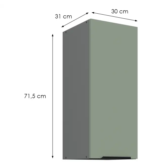 Kuchynská skrinka Aria-Sa/Ant Anti Fingerprint 30g-72 1f
