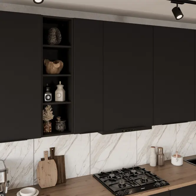 Kuchynská linka Aria BL/BL 390 cm bez kuchynskej dosky