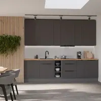 Kuchynská linka Aria GR/ANT 300 cm bez kuchynskej dosky
