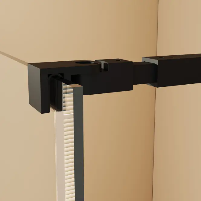 Sprchová stena Walk-In Zum 90x195 black,3