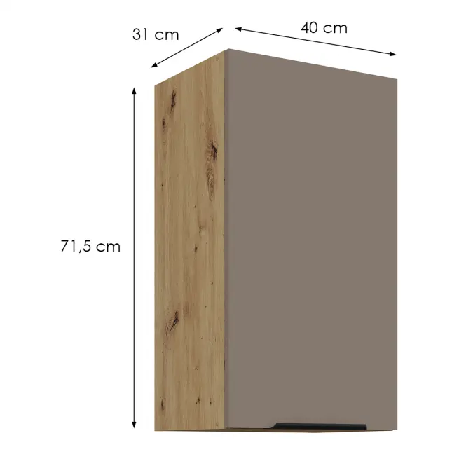 Kuchynská skrinka Aria-Ta/Ar Anti Fingerprint 40g-72 1f,2
