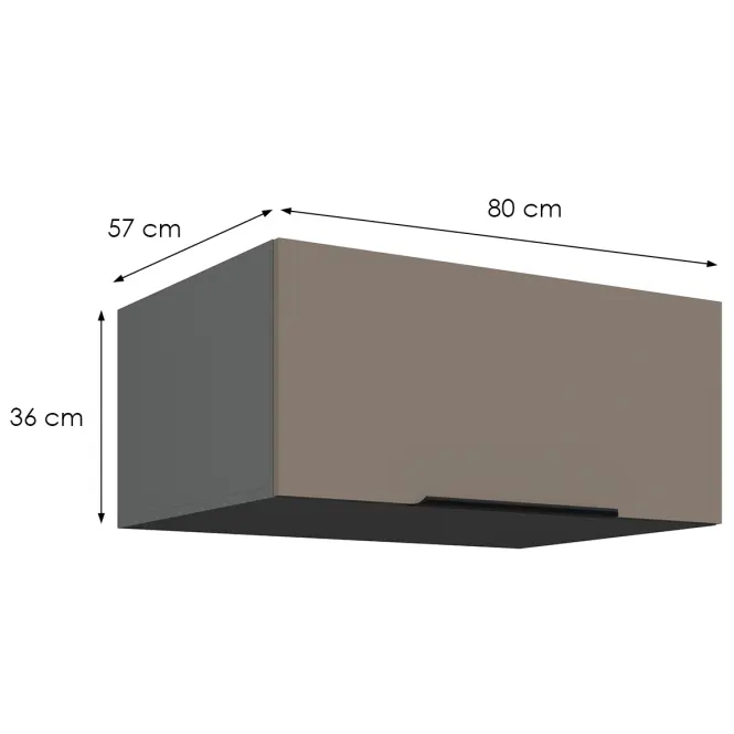 Kuchynská skrinka Aria-Ta/Ant Anti Fingerprint 60x60 Gn-108 1f (45°)