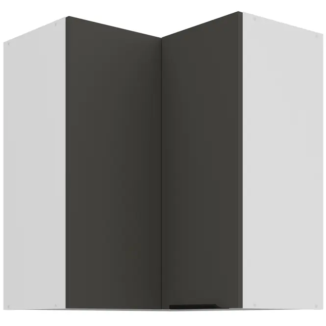 Kuchynská skrinka Aria-Gr/Wh Anti Fingerprint 60x60 Gn-72 2f (90°)