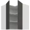 Kuchynská skrinka Aria-Gr/Wh Anti Fingerprint 60x60 Gn-72 2f (90°),3