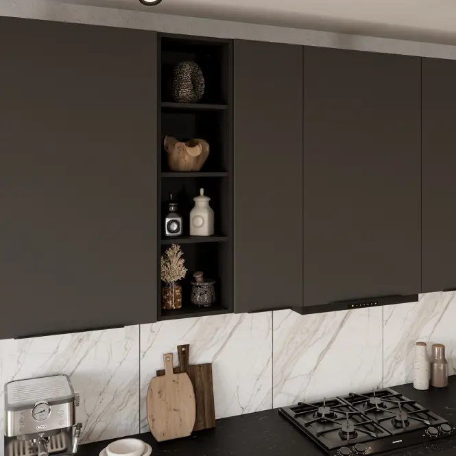 Kuchynská skrinka Aria-Gr/Bl Anti Fingerprint 80g-108 2f