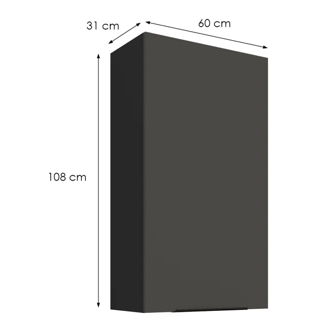 Kuchynská skrinka Aria-Gr/Bl Anti Fingerprint 60g-108 1f