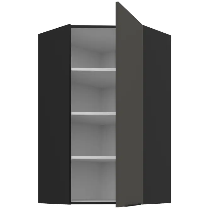Kuchynská skrinka Aria-Gr/Bl Anti Fingerprint 60x60 Gn-108 1f (45°)
