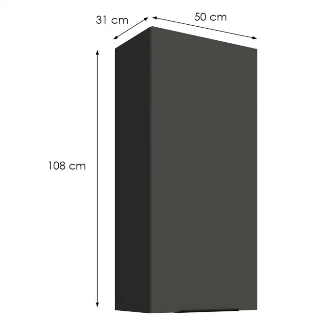 Kuchynská skrinka Aria-Gr/Bl Anti Fingerprint 50g-108 1f