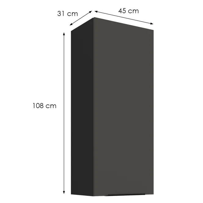 Kuchynská skrinka Aria-Gr/Bl Anti Fingerprint 45g-108 1f