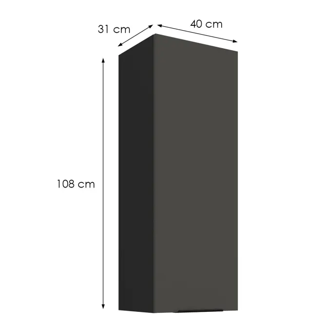 Kuchynská skrinka Aria-Gr/Bl Anti Fingerprint 40g-108 1f