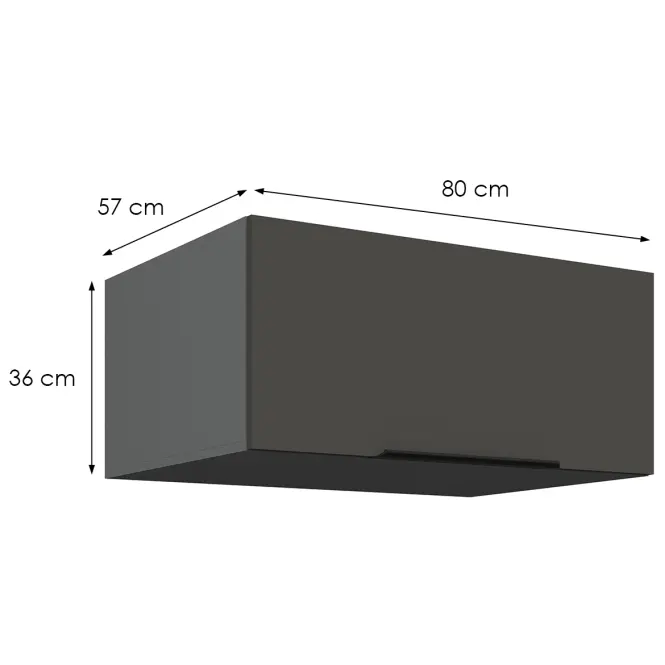 Kuchynská skrinka Aria-Gr/Ant Anti Fingerprint 80 Nagu-36 1f
