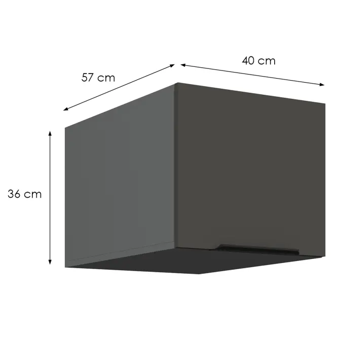 Kuchynská skrinka Aria-Gr/Ant Anti Fingerprint 40 Nagu-36 1f