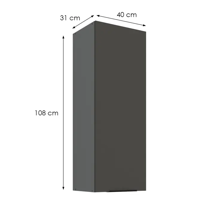 Kuchynská skrinka Aria-Gr/Ant Anti Fingerprint 40g-108 1f