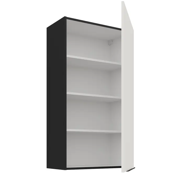 Kuchynská skrinka Aria-Wh/Bl Anti Fingerprint 60g-108 1f