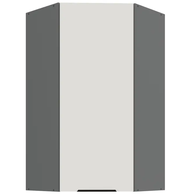 Kuchynská skrinka Aria-Wh/Ant Anti Fingerprint 60x60 Gn-108 1f (45°)