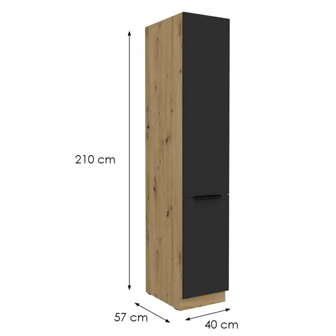 Kuchynská skrinka Aria-Bl/Ar Anti Fingerprint 40dk-210 2f